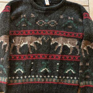 Vintage Woolrich Wool Christmas Sweater Size Large
